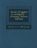 Cover: Social Struggles in Antiquity - Nabu Press