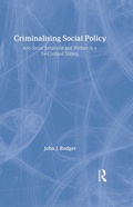 Cover: Criminalising Social Policy - Willan Publishing