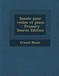 Cover: Sonate Pour Violon Et Piano - Nabu Press
