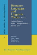 Cover: Romance Languages and Linguistic Theory 2010 - John Benjamins Publishing Co