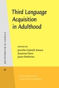 Cover: Third Language Acquisition in Adulthood - John Benjamins Publishing Co