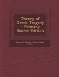 Cover: Theory of Greek Tragedy - Nabu Press