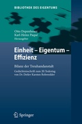 Cover: Einheit - Eigentum - Effizienz - Springer