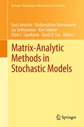 Cover: Matrix-Analytic Methods in Stochastic Models - Springer