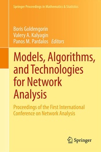 Enlarge image Cover: Models, Algorithms, and Technologies for Network Analysis - Springer