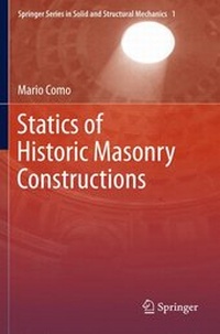 Enlarge image Cover: Statics of Historic Masonry Constructions - Springer