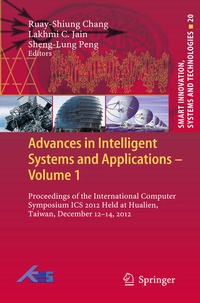 Enlarge image Cover: Advances in Intelligent Systems and Applications - Volume 1 - Springer