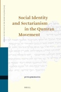 Cover: Social Identity and Sectarianism in the Qumran Movement - Brill
