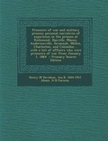 Cover: Prisoners of War and Military Prisons; Personal Narratives of Experience in the Prisons at Richmond, Danville, Macon, Andersonville, Savannah, Millen, - Nabu Press