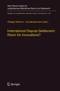Cover: International Dispute Settlement: Room for Innovations? - Springer
