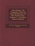Cover: The History of Virginia - Nabu Press
