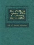 Cover: Winthrop Register, 1903-4 - Nabu Press