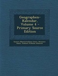 Cover: Geographen-Kalendar, Volume 4 - Nabu Press