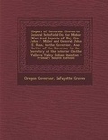 Cover: Report of Governor Grover to General Schofield on the Modoc War - Nabu Press