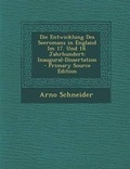 Cover: Die Entwicklung Des Seeromans in England Im 17. Und 18. Jahrhundert - Nabu Press