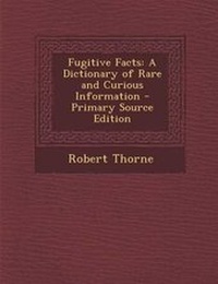 Enlarge image Cover: Fugitive Facts - Nabu Press