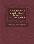 Cover: Argumentation and Debate - Nabu Press