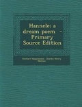 Cover: Hannele; A Dream Poem - Nabu Press