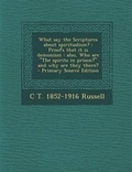 Cover: What Say the Scriptures about Spiritualism? - Nabu Press