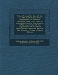 Cover: Remembering the Days of Old, Or, the Puritans and Their Descendants - Nabu Press