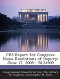 Cover: Crs Report for Congress - Bibliogov
