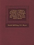 Cover: A History of Modern Philosophy - Nabu Press