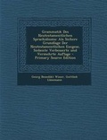 Cover: Grammatik Des Neutestamentlichen Sprachidioms - Nabu Press