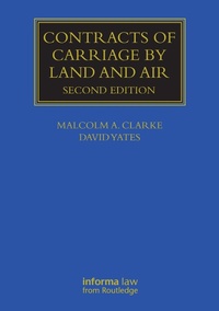 Abbildung von: Contracts of Carriage by Land and Air - Informa Law