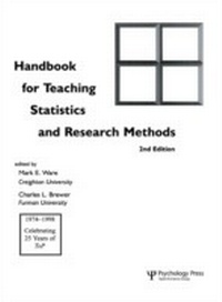 Enlarge image Cover: Handbook for Teaching Statistics and Research Methods - Psychology Press Ltd