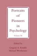 Cover: Portraits of Pioneers in Psychology - Psychology Press Ltd