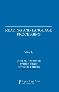 Abbildung von: Reading and Language Processing - Psychology Press Ltd