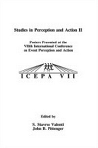 Enlarge image Cover: Studies in Perception and Action II - Psychology Press Ltd