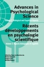 Cover: Advances in Psychological Science, Volume 2 - Psychology Press Ltd