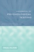 Cover: Handbook of Psychological Testing - Routledge