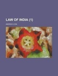 Cover: Law of India (Volume 1) - Rarebooksclub.com