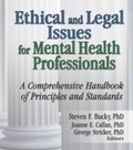 Cover: Ethical and Legal Issues for Mental Health Professionals - Routledge