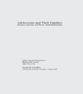 Cover: Adolescents and Their Families - Routledge