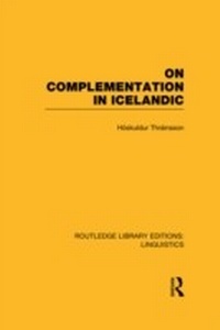 Enlarge image Cover: On Complementation in Icelandic - Routledge