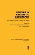 Cover: Studies in Linguistic Geography (RLE Linguistics D: English Linguistics) - Routledge