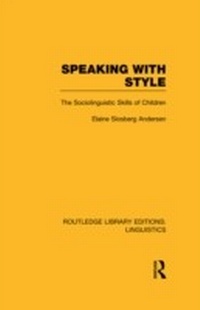 Abbildung von: Speaking With Style - Routledge