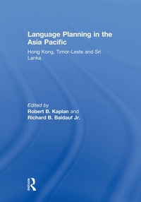 Enlarge image Cover: Language Planning in the Asia Pacific - Routledge