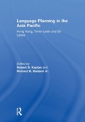 Cover: Language Planning in the Asia Pacific - Routledge