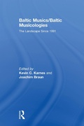 Cover: Baltic Musics/Baltic Musicologies - Routledge