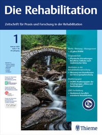 Abbildung von: Die Rehabilitation - Thieme