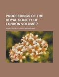 Cover: Proceedings of the Royal Society of London Volume 7 - Rarebooksclub.com