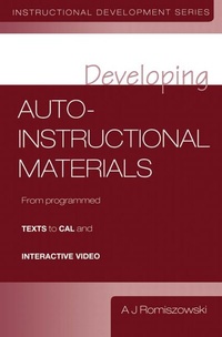 Enlarge image Cover: Developing Auto-instructional Materials - Routledge Falmer