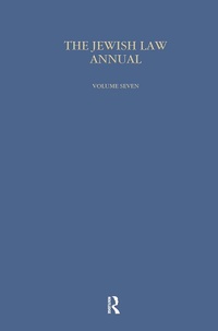 Abbildung von: Jewish Law Annual (Vol 7) - Harwood-Academic Publishers