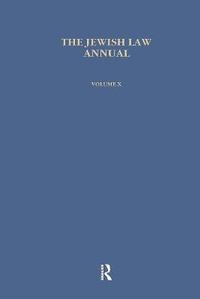 Abbildung von: Jewish Law Annual (Vol 10) - Harwood-Academic Publishers