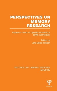 Enlarge image Cover: Perspectives on Memory Research (PLE:Memory) - Psychology Press Ltd