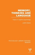 Cover: Memory, Thinking and Language (PLE: Memory) - Psychology Press Ltd
